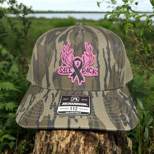 Camo Save A Rack Breast Cancer Hat